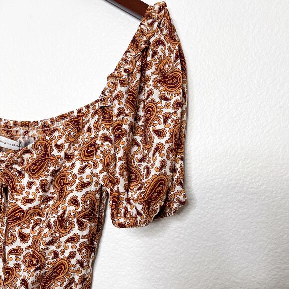 Faithfull The Brand Juniper Sable Paisley Midi Dress Size 6 - Picture 4 of 9